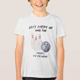 Bowling barnkalas t shirt