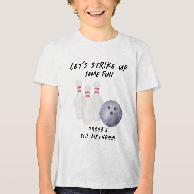 Bowling barnkalas t shirt (Framsida)