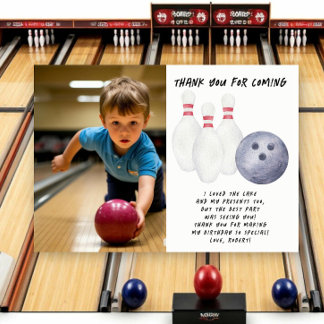 Bowling barnkalas tack kort