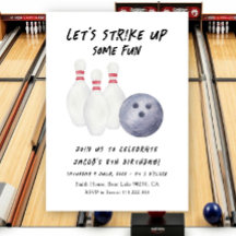 Bowling barnkalasinbjudan