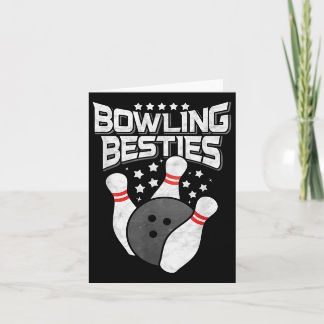 Bowling Bästisar  Kort (Framsida)
