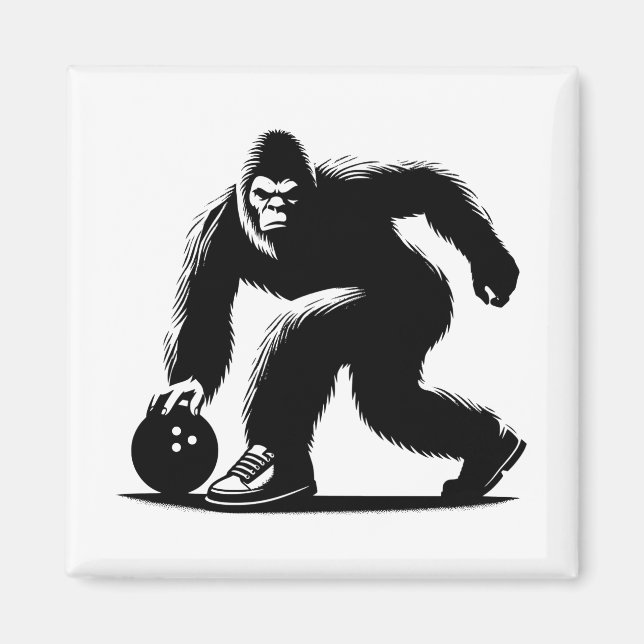 Bowling Bigfoot Magnet (Framsidan)