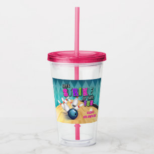 Bowling Birthday 16oz Tumbler - Flickan Take Away Mugg