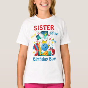 Bowling Birthday Shirt Sister första födelsedag T