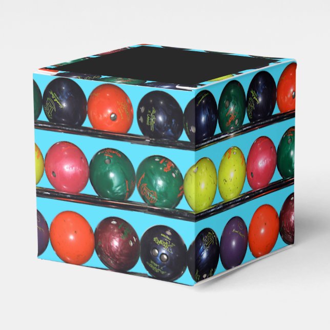 Bowling Blitz Favor Box Presentaskar (Framsidan Sidan)