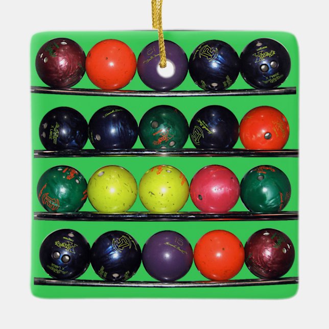 Bowling Blitz Julgransprydnad Keramik (Framsida)