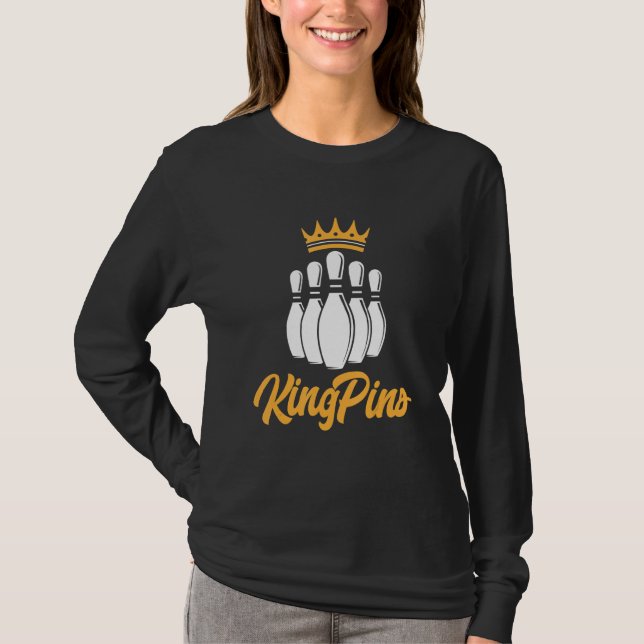 Bowling Bowlareare KingPins 1 T Shirt (Framsida)