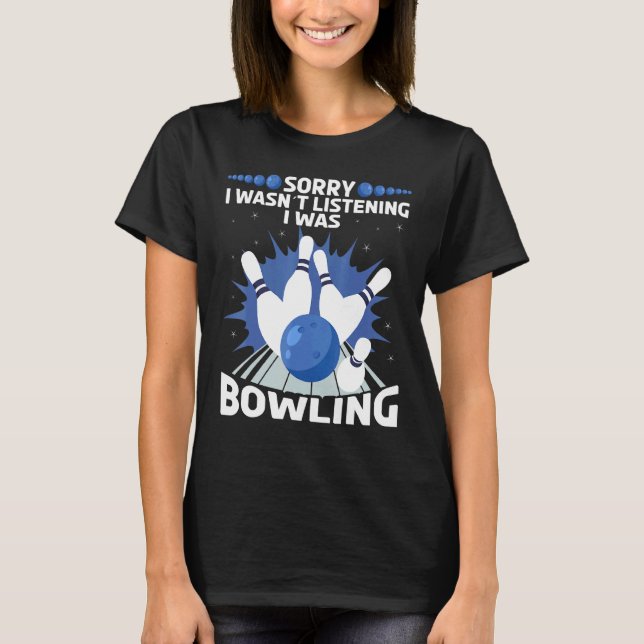Bowling Bowlareare Spare Ten Stift T Shirt (Framsida)