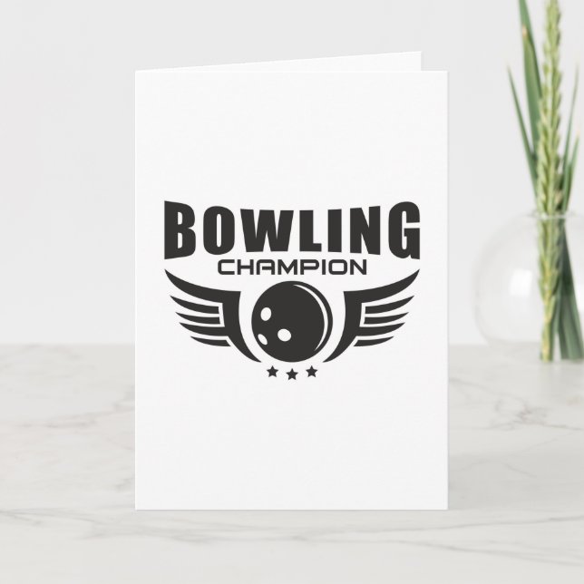 Bowling Bowlareare Sport Strejka Bowl Funny Gift I Kort (Framsida)