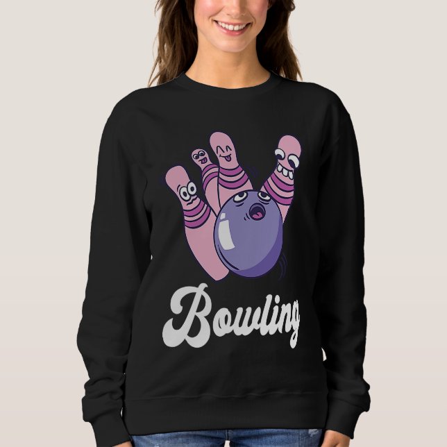 Bowling Bowler Funny Bowling Bowling Pin Strike Bo T Shirt (Framsida)