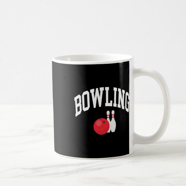 Bowling Bowler Graphic  Kaffemugg (Höger)