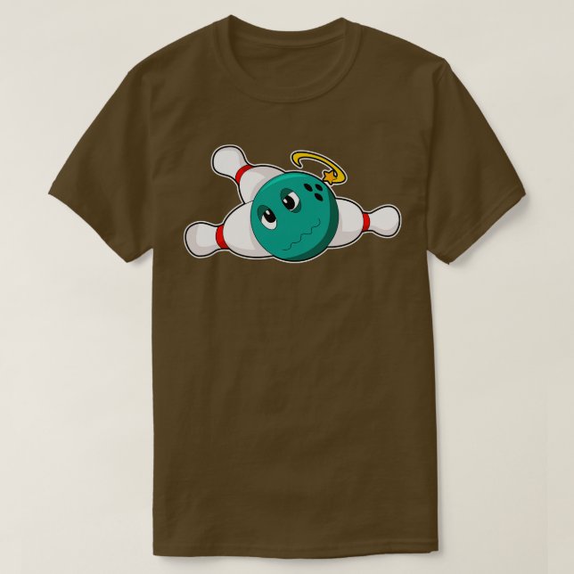 Bowling Bowling Ball Bowling Pin T Shirt (Design framsida)