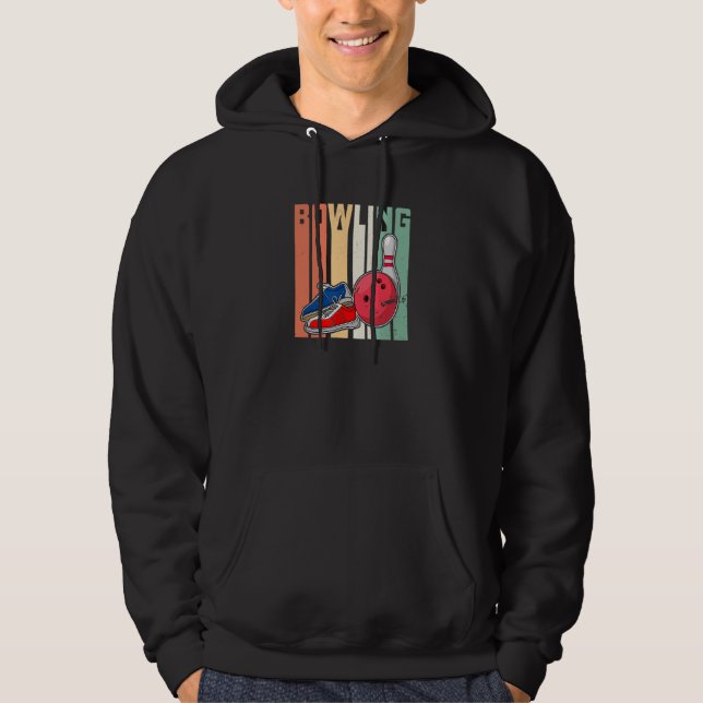 Bowling bowling skittle bowlers saying bowling_1 hoodie (Framsida)