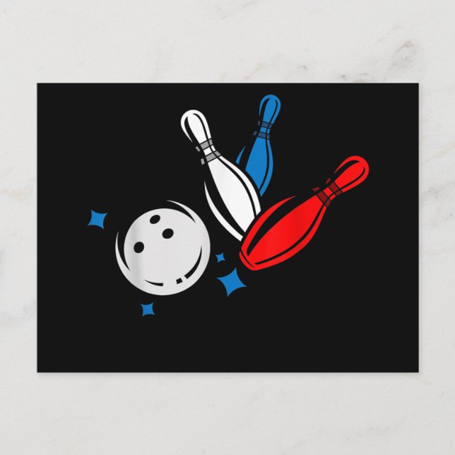 Bowling Bowling Stift Bowlareare Bowles Bowles Meddelande Vykort (Framsida)