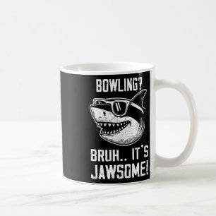 Bowling Bror Det är Jättebra Haj Kids Roligt  Kaffemugg
