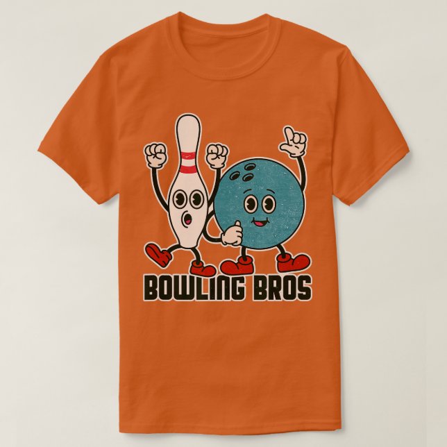Bowling Bros Team League Alley Boll BowlerBowling T Shirt (Design framsida)