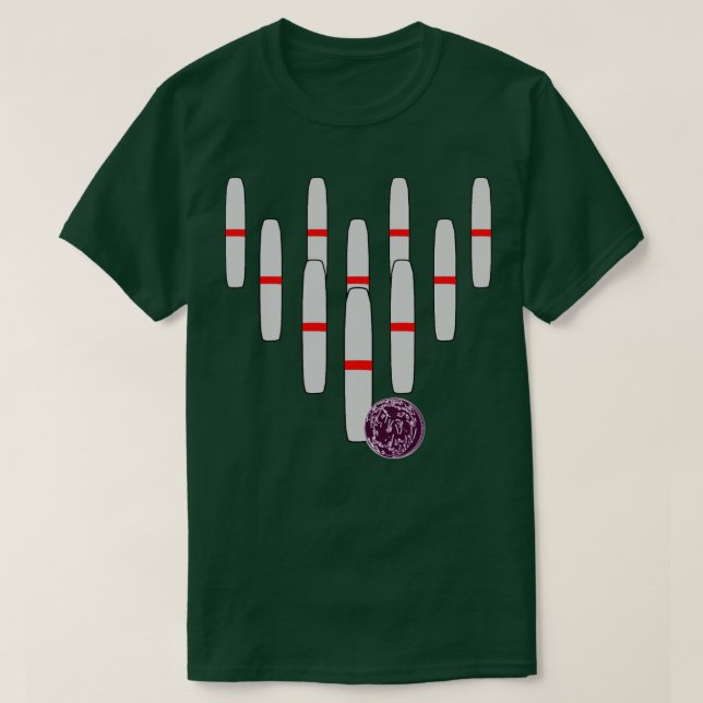 Bowling Candlepins T Shirt (Design framsida)