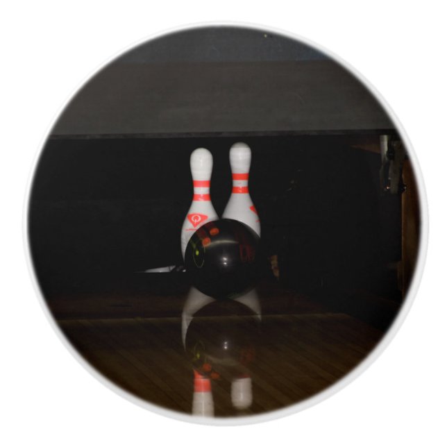 Bowling Ceramic Knob Knopp (Framsidan)