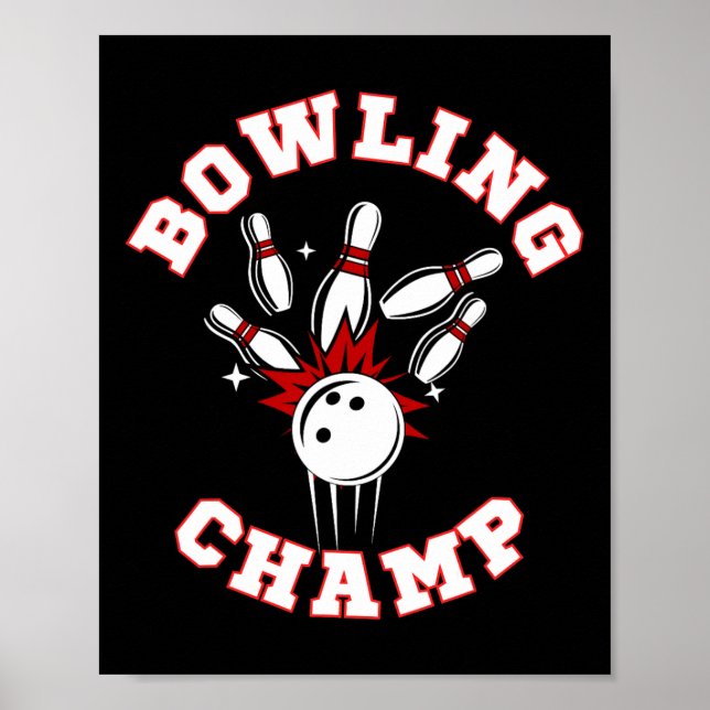 Bowling Champ Mästare  Poster (Framsidan)
