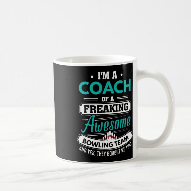Bowling Coach Bowling Team Coach Gift Kaffemugg (Höger)