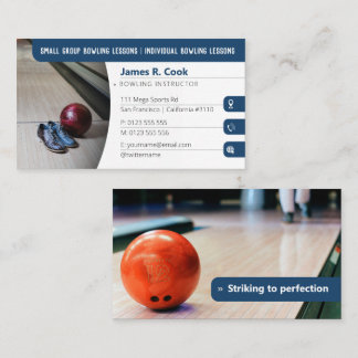 Bowling Coach | Photo Sport Orange Visitkort