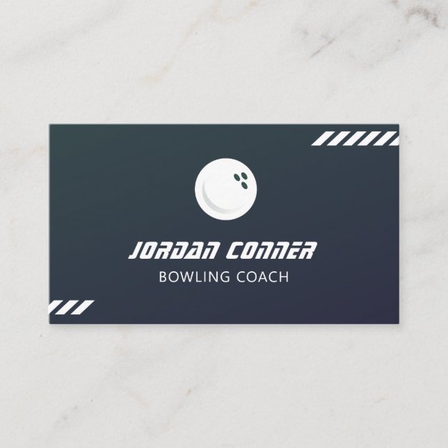 Bowling Coach Visitkort (Framsida)