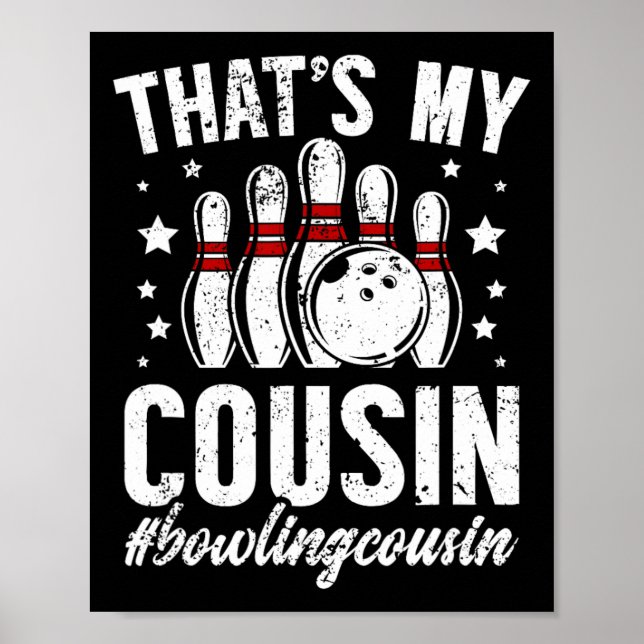 Bowling Cousin, Bowlareare Bowling Cousin - Black Poster (Framsidan)