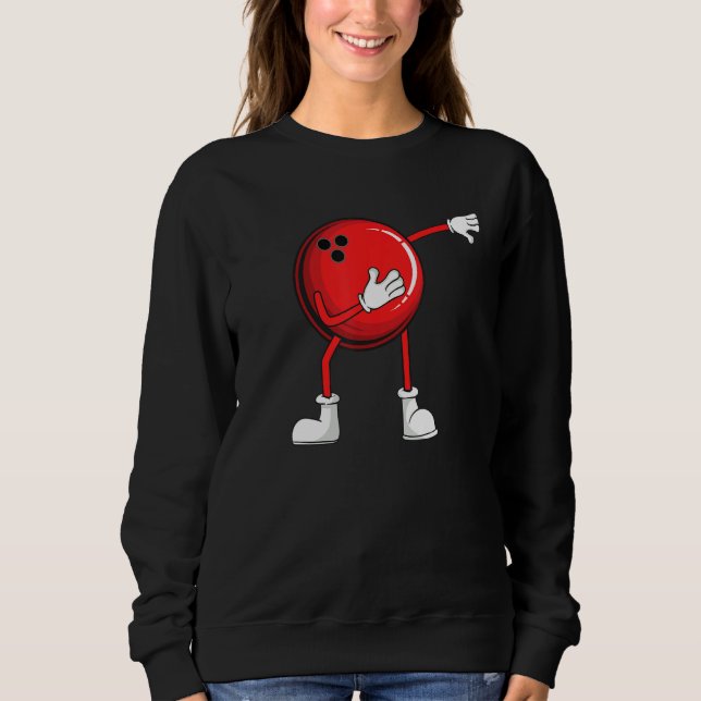 Bowling Dabbing Ball Men Women Kids Youth Mom Alle T Shirt (Framsida)