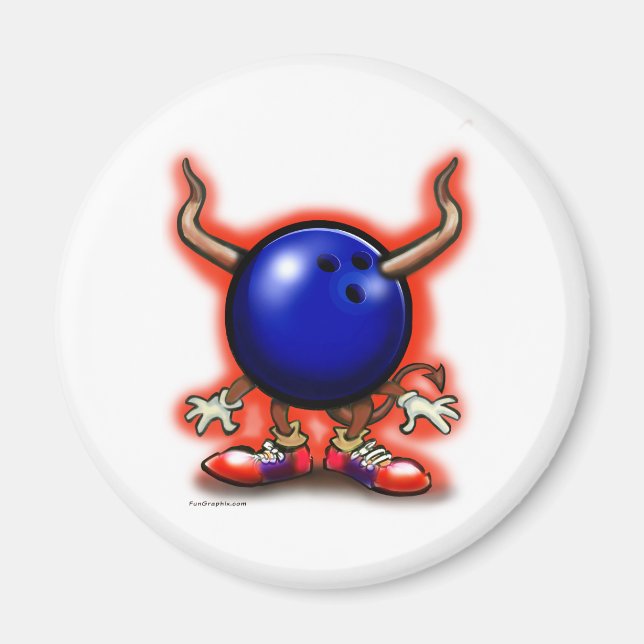 Bowling Demon Magnet (Framsidan)