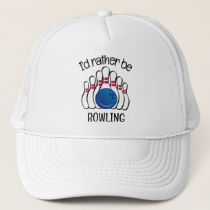 Bowling Design Hat Keps