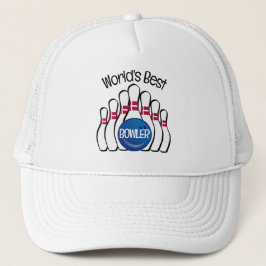 Bowling Design Hat Keps
