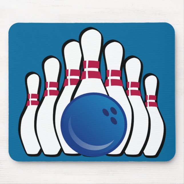 Bowling Design Mousepad Musmatta (Framsidan)