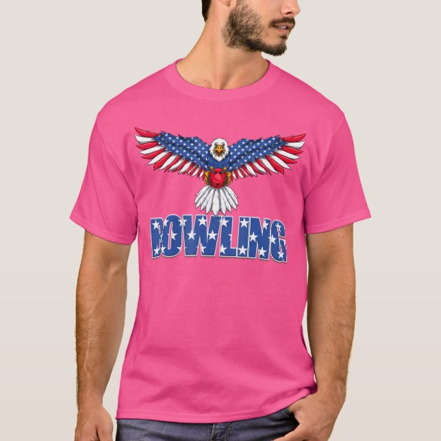 Bowling Eagle och USA T Shirt (Framsida)
