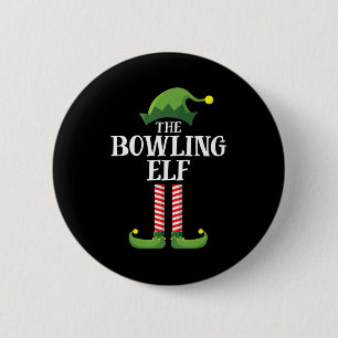 Bowling Elf Matching Familjegrupp, jul Party Knapp