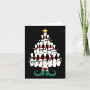 Bowling Elves Pin Strejka Julgran Ljus Xma Kort