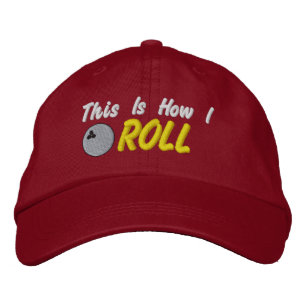 Bowling Embroized Hat Broderad Keps
