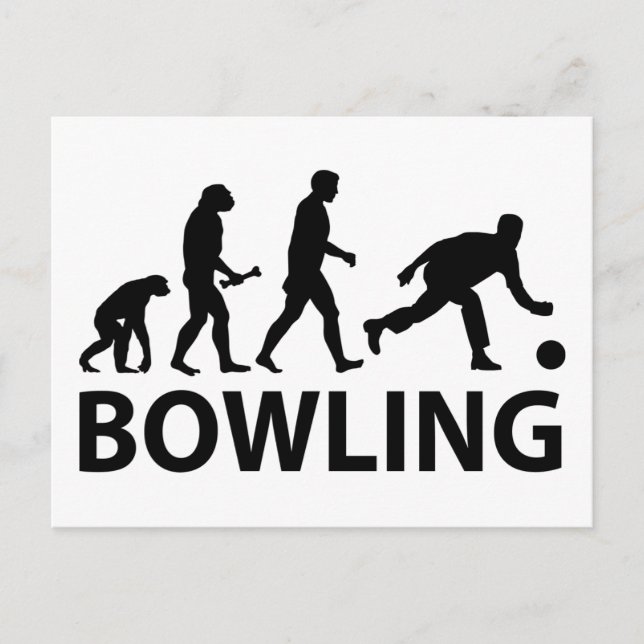 Bowling Evolution Vykort (Framsida)