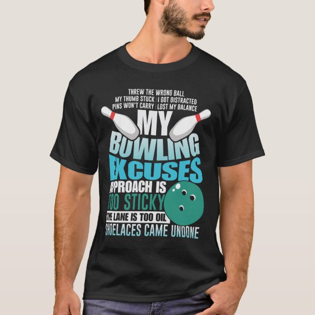 Bowling Extreuit Lilla Bowling Ball Strejka Sport T Shirt (Framsida)