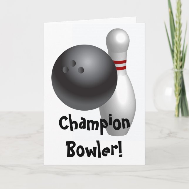 Bowling Fars dag Card Kort (Framsida)