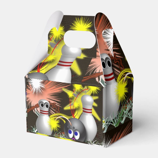 Bowling Fireworks firande Presentaskar (Framsidan Sidan)