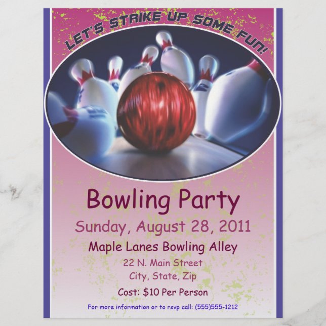 Bowling Flyer (Framsidan)