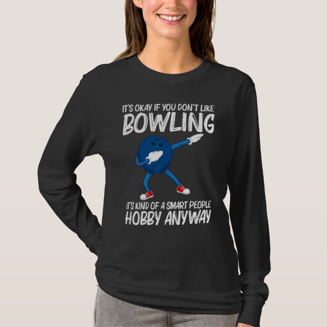 Bowling för män Kvinnor Dabba Boll Gräskastning Lj T Shirt (Framsida)
