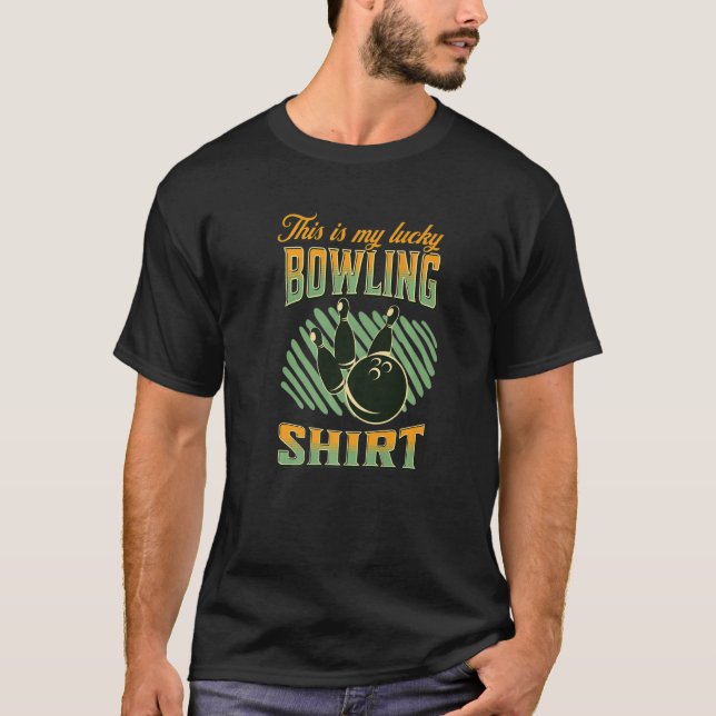 Bowling For Men Women Retro Bowling Bowler Team Le T Shirt (Framsida)