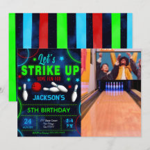 Bowling Foto Inbjudan