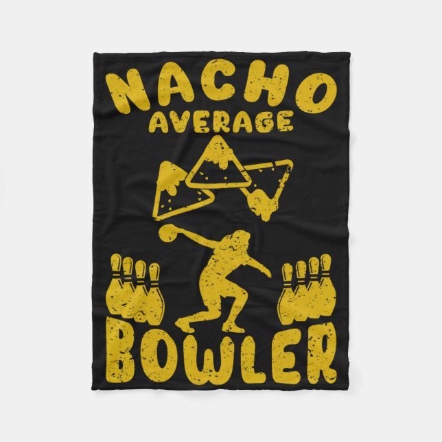 Bowling Funny Nacho Average Bowlareare Cinco De Ma Fleecefilt (Framsidan)