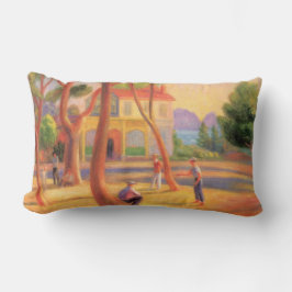 Bowling Game vid La Ciotat i söder om Frankrike Lumbarkudde