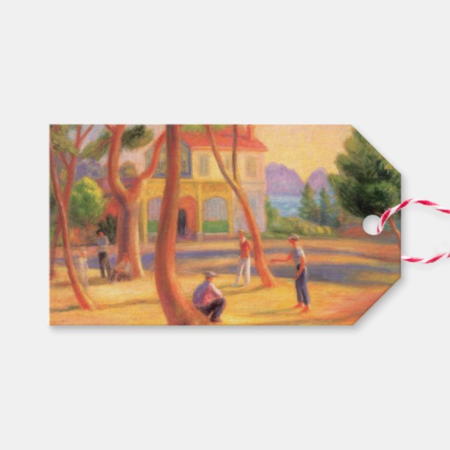 Bowling Game vid La Ciotat i söder om Frankrike Presentetikett (Framsidan (Horizontal))