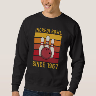 Bowling Gift för 54 år gammal Bowlareare 1967 Lång Ärmad Tröja