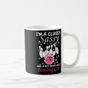 Bowling Girl Cly Sy och ett lite smart Y-fungibelt Kaffemugg
