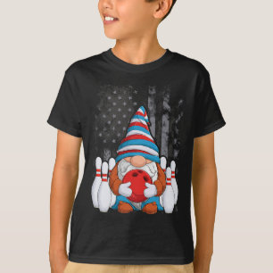 Bowling Gnome Bowling Gnomes Funny Gnome Bowling T Shirt
